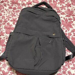 Iris & Rainbow Large Charcoal Gray Backpack